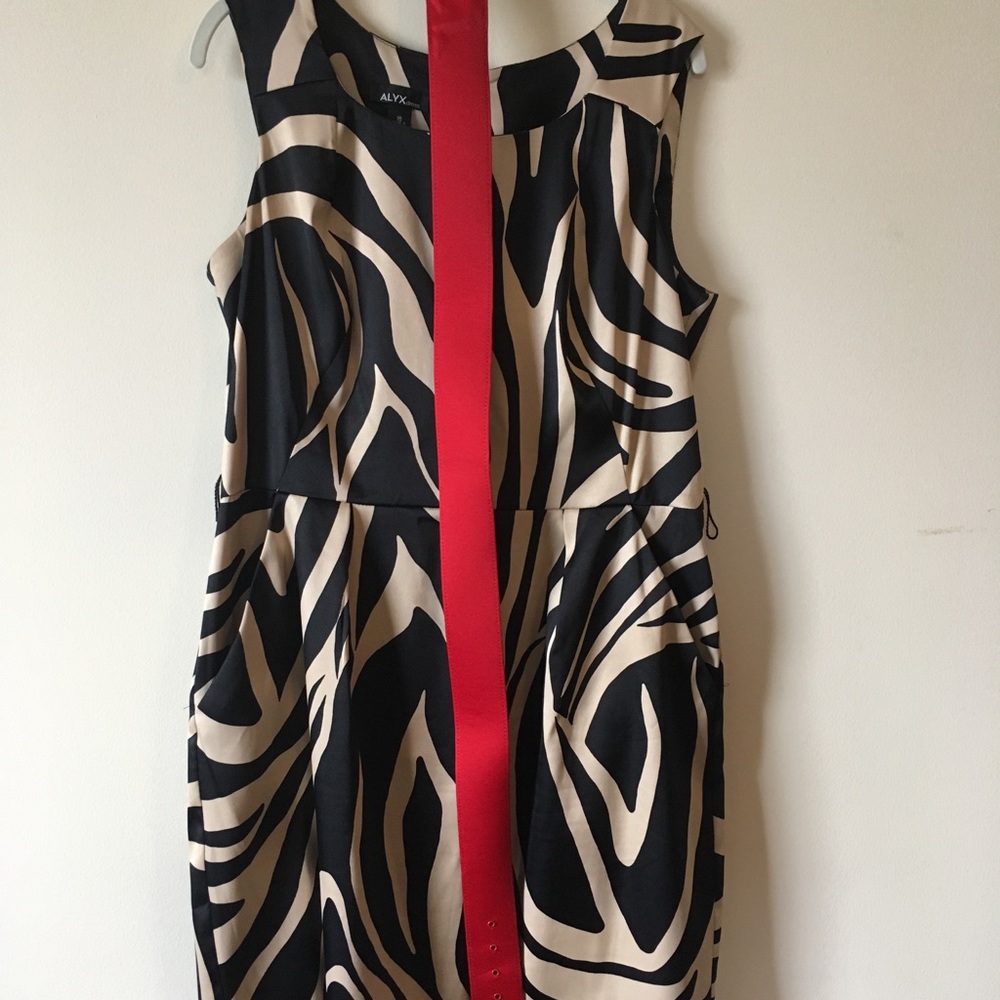 Zebra Print Size 16 Pencil Dress